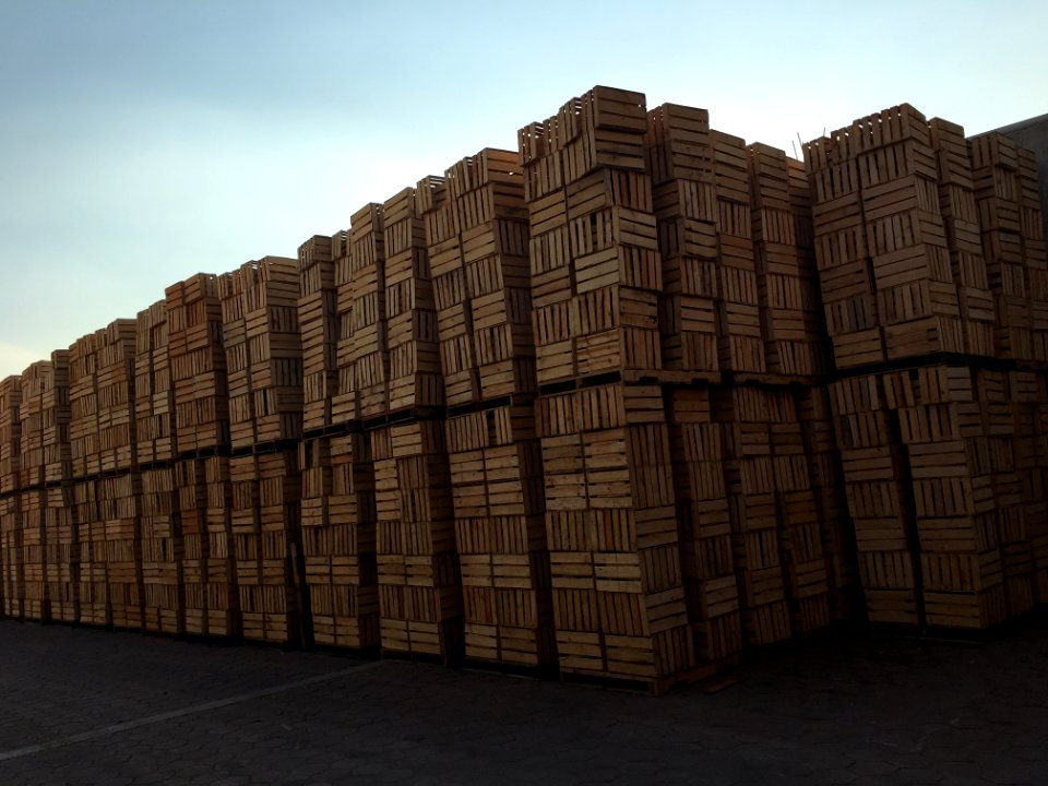 Wood Lumber Brick Facade