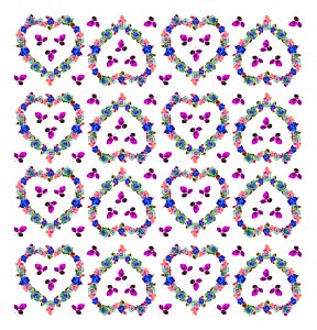 Purple Text Pink Flower