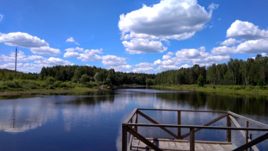 Reflection Sky Cloud Waterway photo