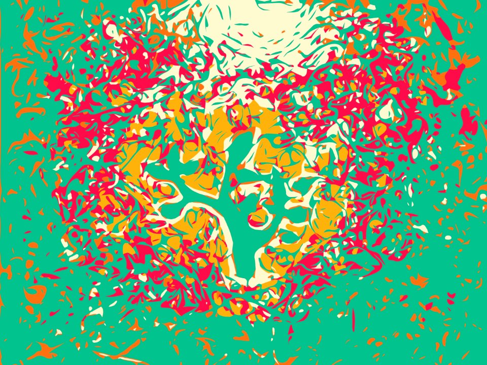 Green Text Art Psychedelic Art