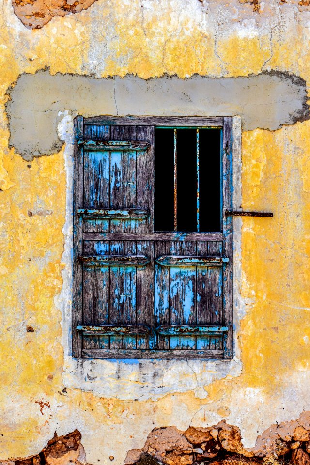 Yellow Wall Window Facade