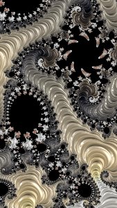 Black And White Pattern Fractal Art Design