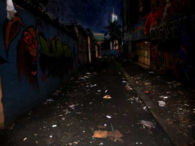 Alley Street Road Night