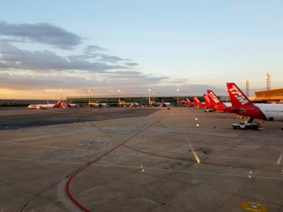 Airline Sky Airport Apron Airliner photo