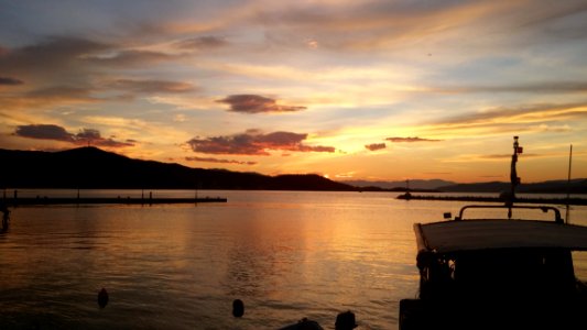 Sky Sunset Loch Afterglow