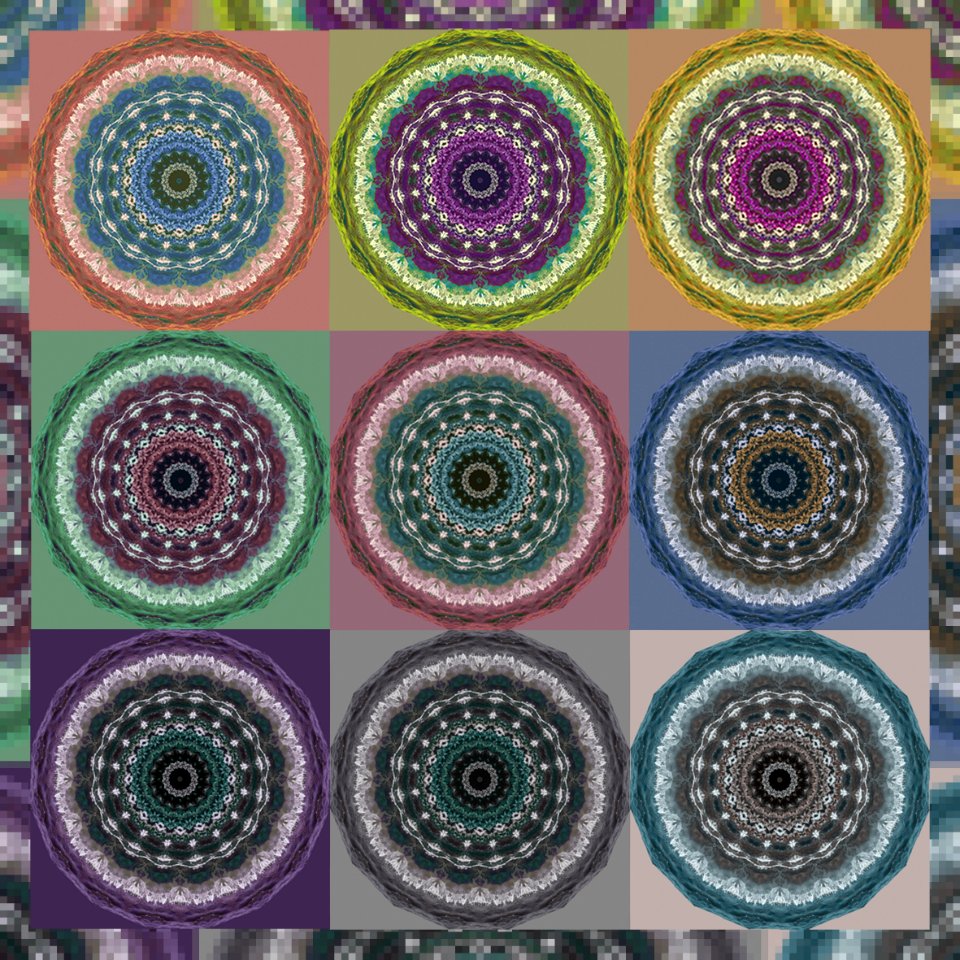 Purple Circle Pattern Spiral