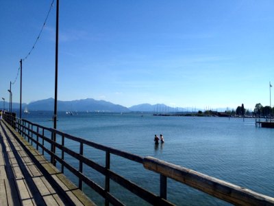 Sky Sea Water Pier photo