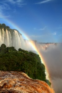 Rainbow Waterfall Nature Body Of Water photo