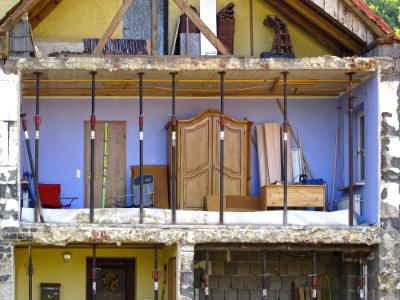 Facade Window Balcony House