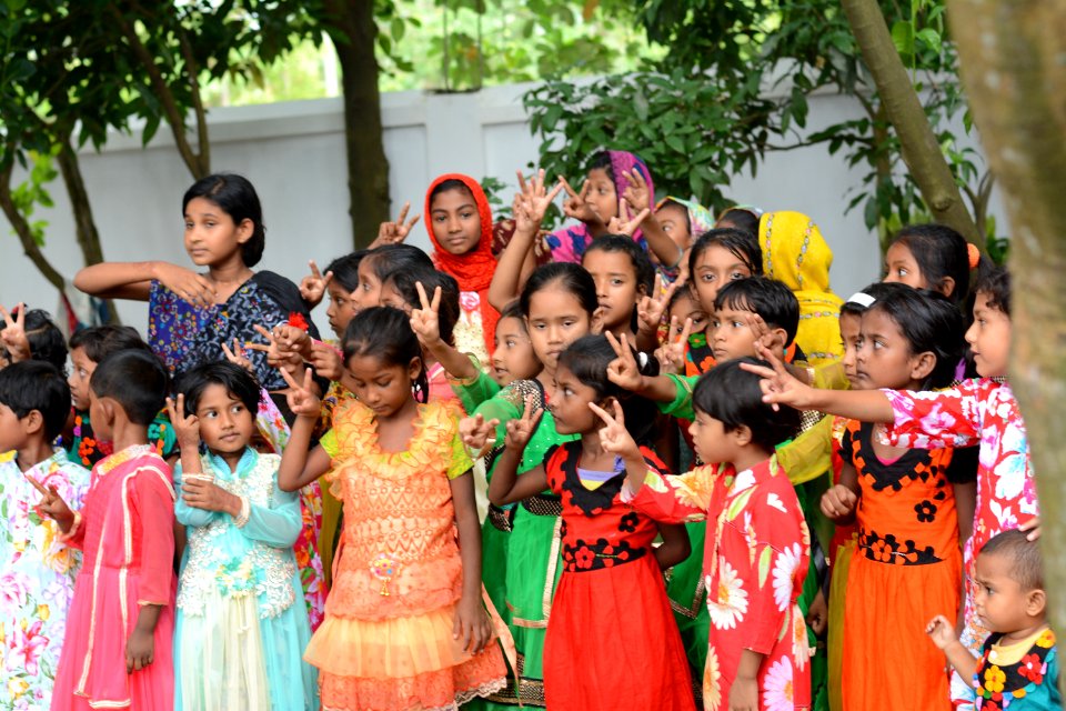 Community Crowd Girl Child