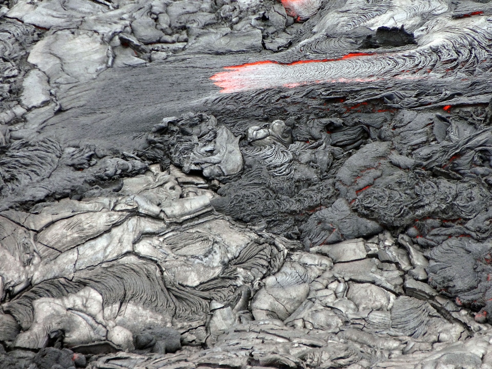 Eruption rock natural