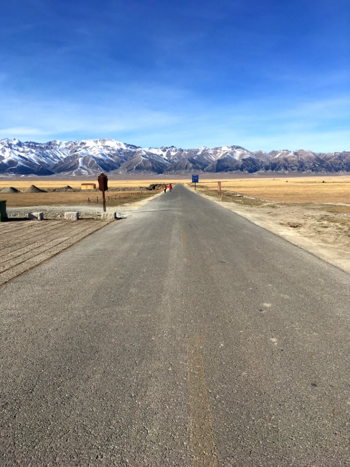 Road Sky Asphalt Horizon