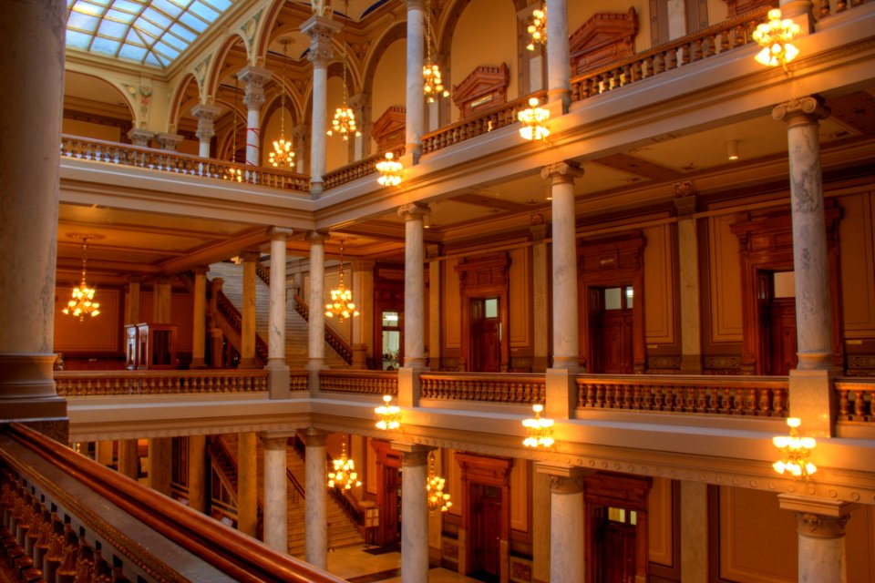 Column Lobby Classical Architecture Tourist Attraction