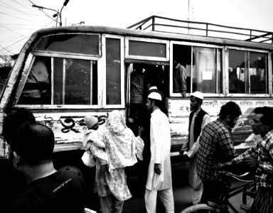 Transport Black And White Vehicle Bus