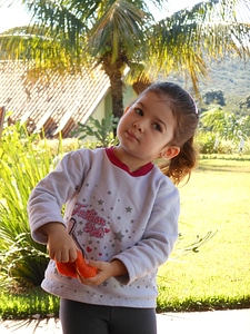 Child playing female daughter