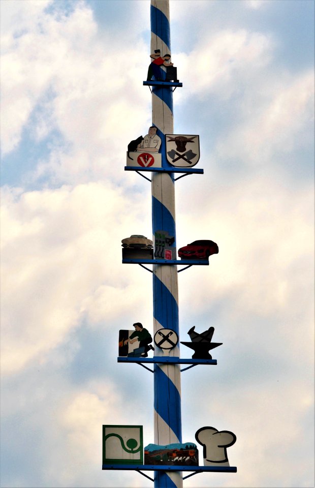Cross Sky Cloud Pole
