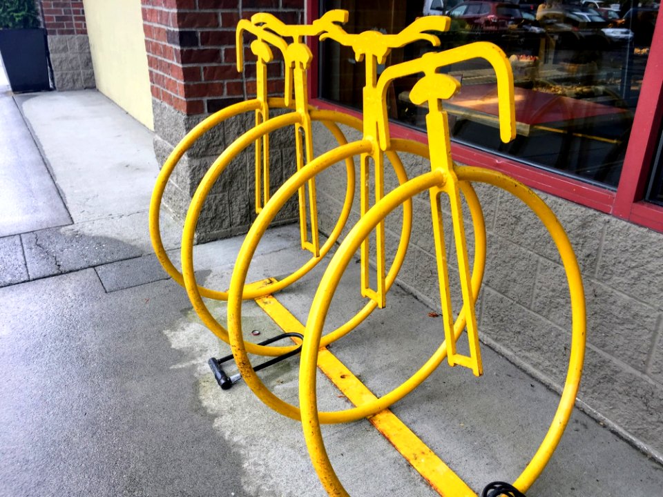 Yellow Bicycle Frame Road Bicycle Bicycle