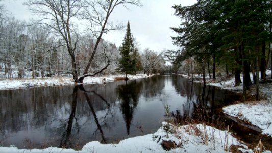 Water Reflection Waterway Winter photo