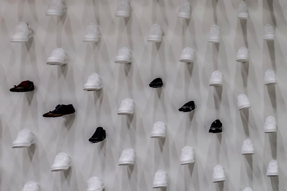 White Black And White Wood Material