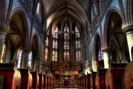 Cathedral Medieval Architecture Stained Glass Place Of Worship