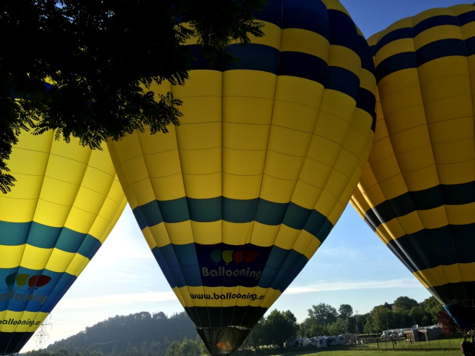Hot Air Ballooning Hot Air Balloon Yellow Sky