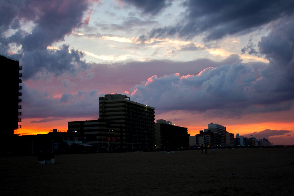 Sky Sunset Horizon Afterglow photo