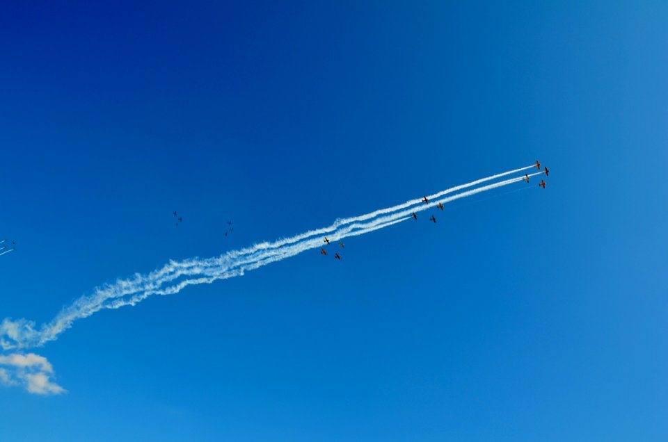 Sky Daytime Air Travel Air Show