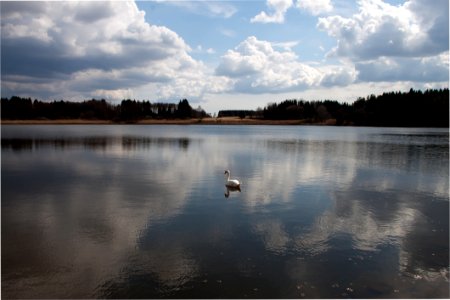 Water Reflection Sky Lake photo