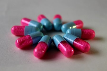 Pink Drug Pill Close Up photo