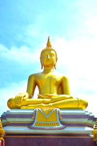 Yellow Statue Sky Temple
