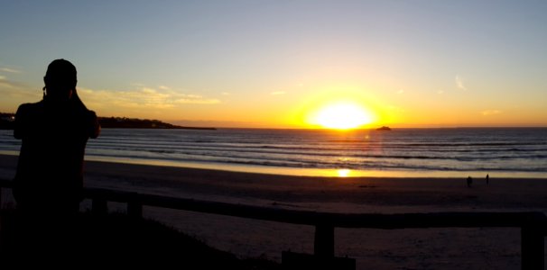 Sea Sunset Horizon Sun