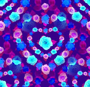 Blue Pattern Purple Design