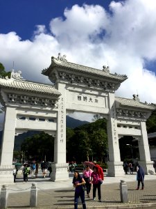 Chinese Architecture Landmark Sky Tourist Attraction