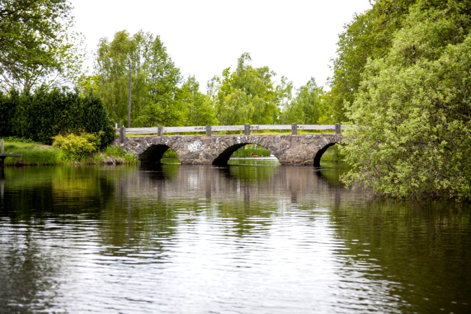 Waterway Bridge Reflection Water