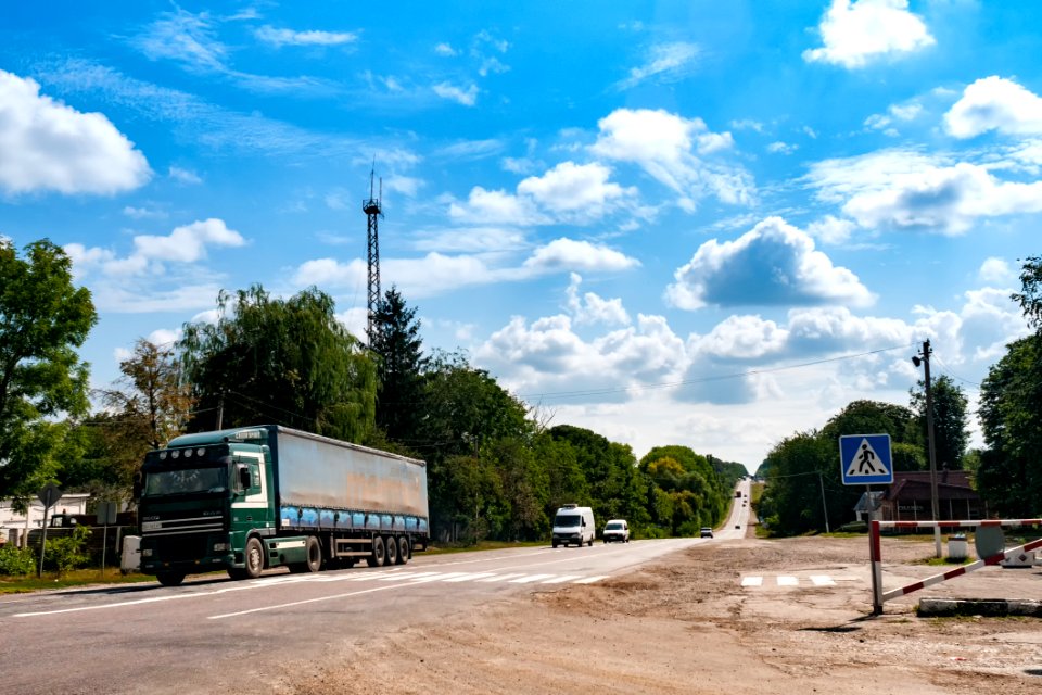 Road Sky Transport Cloud