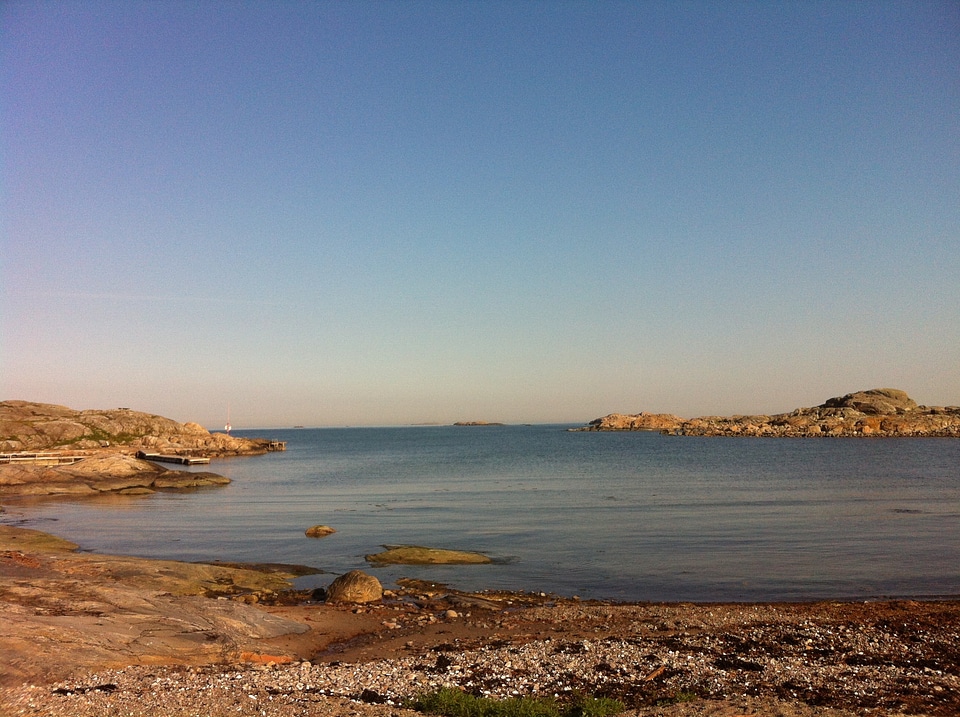 Sea sky blue water