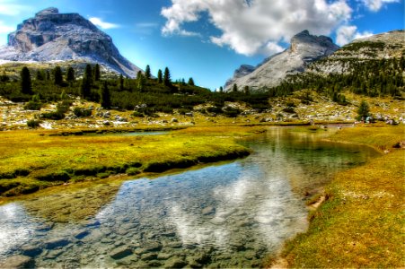 Reflection Nature Mountainous Landforms Mountain