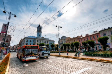 Transport Town Urban Area Sky photo