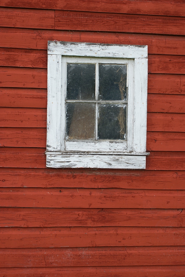 Red vintage wall photo