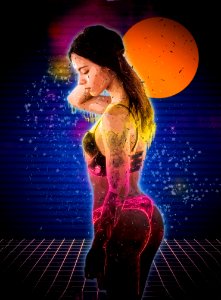 Beauty Purple Dancer Art
