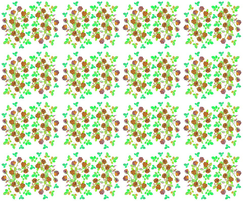 Green Pattern Flora Design