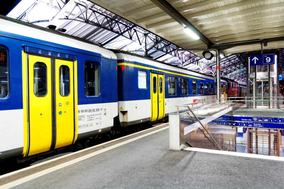 Metropolitan Area Train Station Transport Train photo