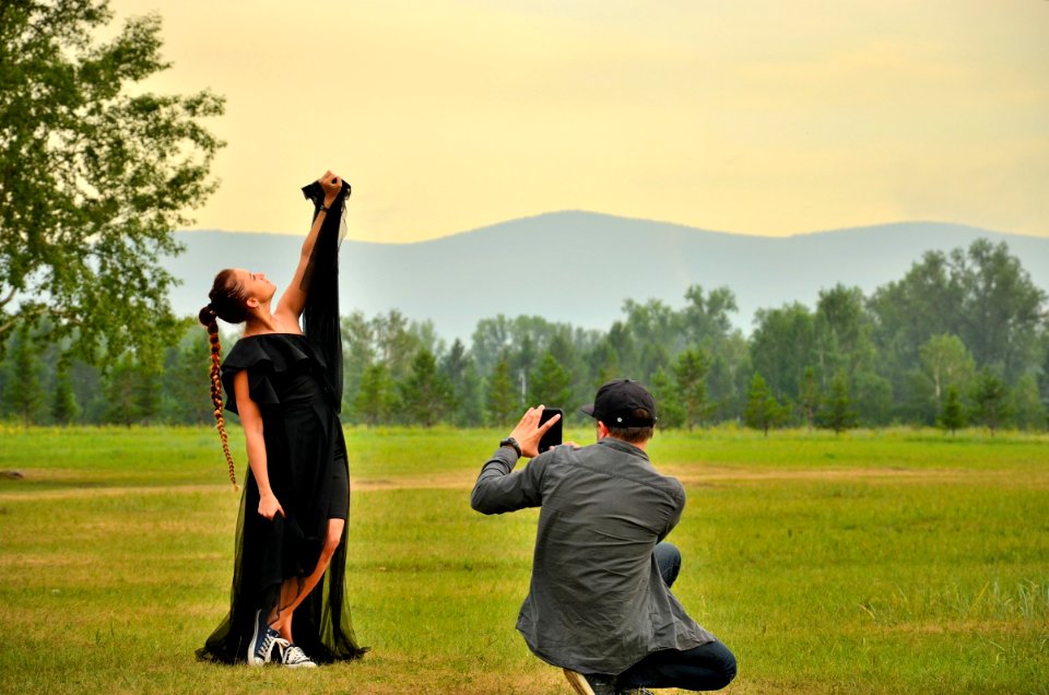 Photograph Man Grass Male photo