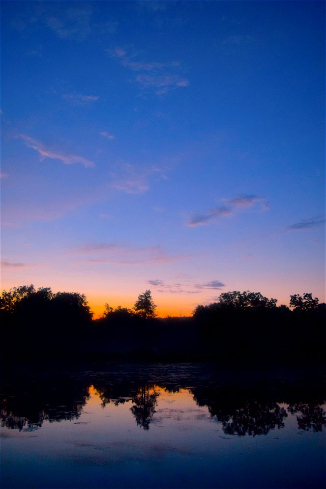 Sky Reflection Dawn Nature