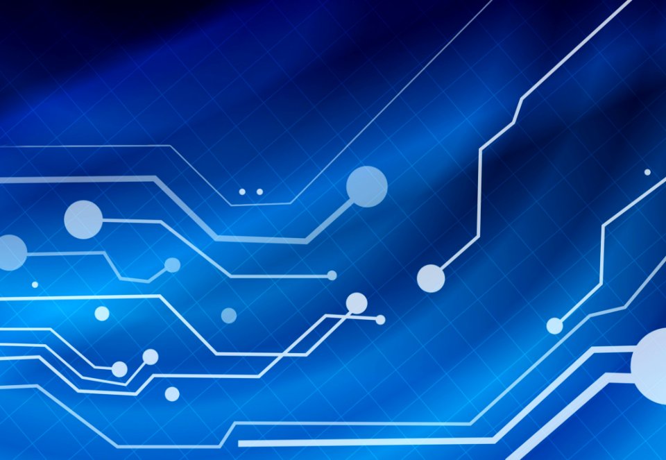 Blue Technology Text Sky