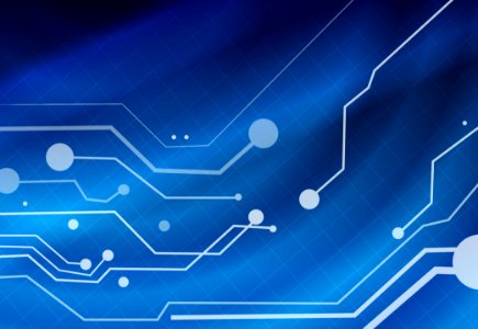 Blue Technology Text Sky