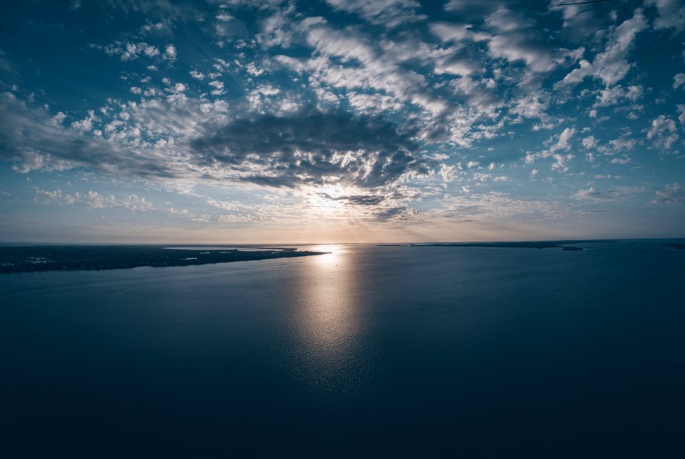 Blue Sea Photography During Sunset