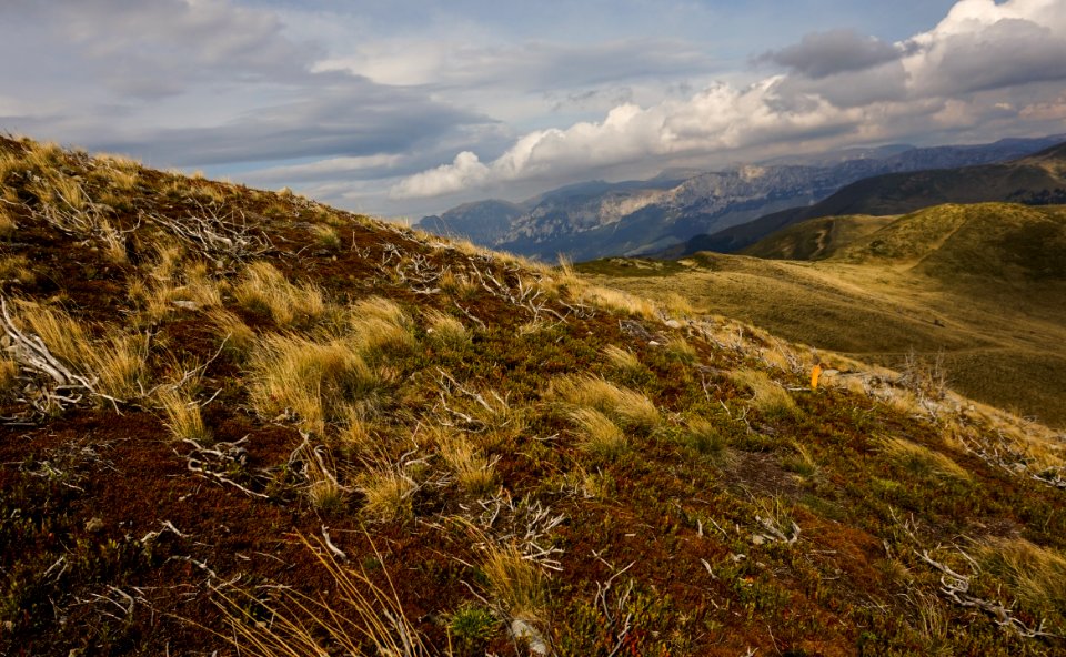 Landscape Photography Of Steppe And Mountain Ranges