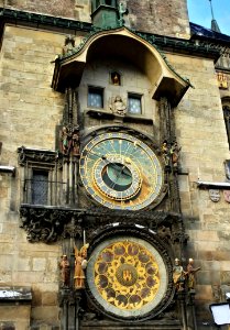 Clock Clock Tower Medieval Architecture Facade photo