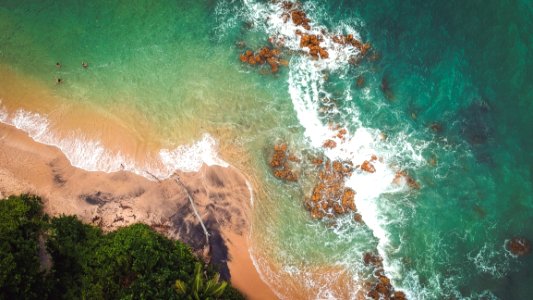 Aerial Photography Of Beach photo